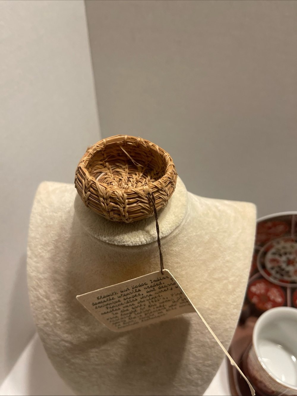 Modoc/Klamath Native American Handwoven Mini Basket